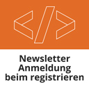 Newsletter-Anmeldung beim Registrieren icon