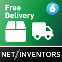 Anzeige bis zur versandkostenfreien Lieferung - FreeDelivery icon