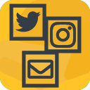 Konfigurierbare Buttons für Social Media und Service Seiten icon